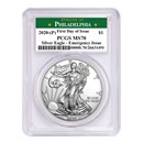 2020-(P) Silver American Eagle MS-70 PCGS (FD, Philadelphia) 2020-(P) Silver American Eagle MS-70 PCGS (FD, Philadelphia)